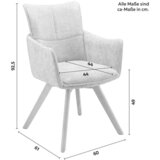 Bessagi Home Stol Teresa, Svetlo Siva | Shoptok.si