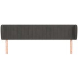  Vzglavje z ušesi temno sivo 203x23x78/88 cm žamet, (20737485) | Shoptok.si