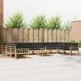  Set vanjskih sofa 11 kom. Bijela i antracit | shoptok.hr