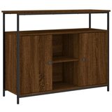  Komoda smeđa boja hrasta 100x35x80 cm od konstruiranog drva | shoptok.hr
