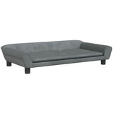 Maison Chic Otroški kavč - Otroški divan - Otroški sedež temno siv 100x50x26 cm žamet, (21729732) Cene