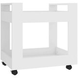 Kolica za radni stol bijela 60x45x60 cm od konstruiranog drva | shoptok.hr