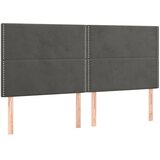  s oprugama i madracem tamnosivi 180x200 cm baršunasti | shoptok.hr