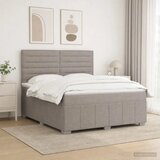  Boxspring krevet s madracem Sivosmeđa 180 x 200 cm Tkanina - Sivosmeđa 180 x 200 cm Dizajn linija | shoptok.hr