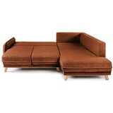 Bonami Selection Narančasta sklopiva kutna garnitura od samta (s lijevim kutom/u obliku slova "U") Tori – | shoptok.hr