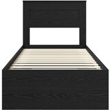  Okvir za krevet Crna 100 x 200 cm Čvrsto borovo drvo | shoptok.hr