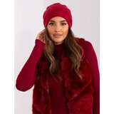 Wool Fashion Italia Cap-AT-CZ-23250.36P-burgundy | Shoptok.si
