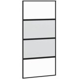  Klizna vrata s priborom 102,5x205 cm kaljeno staklo i aluminij | shoptok.hr
