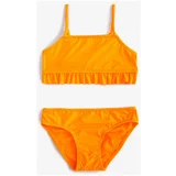 Koton Bikini Set - Orange - Plain