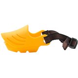 INF Silikonski nastavljiv nagobčnik za pse – zračen, proti grizenju Yellow M, (5000213041) | Shoptok.si