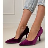D/CEO Purple Velvet Stiletto Pumps Bales | shoptok.hr