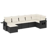  The Living Store Vrtna sedežna garnitura 7-delna z blazinami črn poli ratan - Vrtna Sedežna Garniture, (21453282) | Shoptok.si