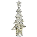 vidaXL Božično drevo med 240 LED Toplo bela 180 cm Ratan | Shoptok.si