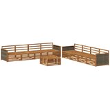 vidaXL Zunanja garnitura za sedenje 9 pcs Naravna Masiven les akacije, (5000282433) | Shoptok.si