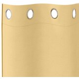  Zavjese za blackout s prstenovima 2 pcs Bež 260 x 140 cm | shoptok.hr