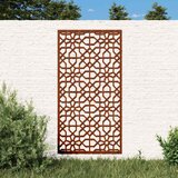 Vrtni zidni ukras 105 x 55 cm čelik COR-TEN s maurskim uzorkom | shoptok.hr
