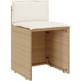  3-dijelni bistro set s jastucima bež od poliratana | shoptok.hr
