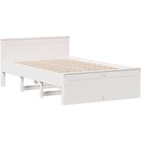  s regalom z knjige bez madraca bijeli 135x190cm borovina | shoptok.hr