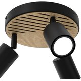  Reflektorsko svetlo TERRA 3xGU10/8W/230V crna/hrast | Eponuda.com