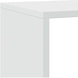 Pregrada za knjige 4 razine bijeli 143,5 x 29 x 143,5 cm drvena | shoptok.hr