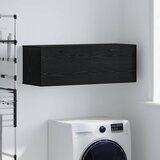 vidaXL Ormar za Zid Crni hrast 100 x 36.5 x 35 cm Konstruirano drvo Cijene