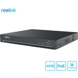 Reolink Snemalna enota RLN36, priklop do 36 kamer, 3x max. 16TB HDD disk, razširljiv spomin do 48TB, neprekinjeno snemanje, alarm, črna | Shoptok.si