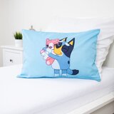 Jerry Fabrics Modra bombažna otroška posteljnina za otroško posteljico 100x135 cm Bluey – | Shoptok.si