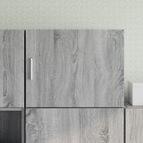 vidaXL Stenska omarica siva sonoma 50x42,5x40 cm inženirski les | Shoptok.si