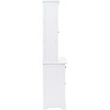  Velška komoda s 4 vrata od MDF-a i borovine 80 x 40 x 180 cm | shoptok.hr