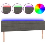  Uzglavlje tamnosivo 180x5x78/88 cm baršunasto | shoptok.hr