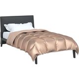  Zimska pokrivača Zlatno 200 x 140 cm Saten i mikrovlakna | shoptok.hr
