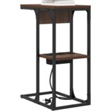 vidaXL Nočna omarica Rjava hrast 41.5 x 26 x 60.5 cm Konstruiran les | Shoptok.si