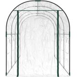  Staklenik prozirni 160x400x190 cm PVC i čelik obložen prahom | shoptok.hr