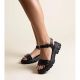 D/CEO Black sandals on a block heel Millo Cene