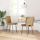  Jedilni stoli 2 kosa rjav žamet, (21822598) | Shoptok.si