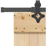 vidaXL Drsna vrata s kompletom vodil 95x210 cm trdna borovina | Shoptok.si