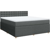 vidaXL Okvir kreveta s oprugama i madrac svjetlosivi 180x200cm tkanina | shoptok.hr