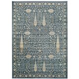 Universal Modra preproga iz viskoze Vintage Flowers, 140 x 200 cm Cene