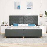 vidaXL Postelja Temno Siva 200x200 cm, (22051792) | Shoptok.si