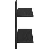  Plutajuće police Crni hrast 40 x 15 x 40 cm Konstruirano drvo | shoptok.hr