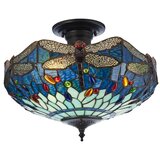 Endon 111897 - Plafonski luster Tiffany DRAGONFLY 3xE27/10W/230V prečnik 41 cm | Eponuda.com
