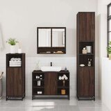 vidaXL 3-dijelni set kupaonskog namještaja boja smeđeg hrasta drveni | shoptok.hr