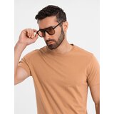 Ombre BASIC men's classic cotton T-shirt - brown | shoptok.hr