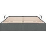 Krevet s od storage s pohranom Tamnosiva 153 x 203 cm Tkanina | shoptok.hr