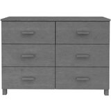  Komoda HAMAR temno siva 113x40x80 cm trdna borovina, (20656172) | Shoptok.si