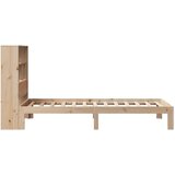 vidaXL Knjižna postelja brez vzmetnice 90x200 cm trdna borovina Cene
