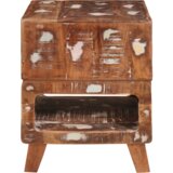 vidaXL Konačni stolovi Šareni 40 x 40 x 49 cm masivno obnovljeno drvo | shoptok.hr