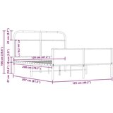 vidaXL Okvir kreveta bez madraca boja hrasta sonome 120x200 cm drveni | shoptok.hr