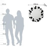 Kayoom STENSKO OGLEDALO, 80/80/5 cm kovina, steklo | Shoptok.si