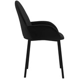  Jedilni stoli 2 kosa črn žamet, (20701291) | Shoptok.si